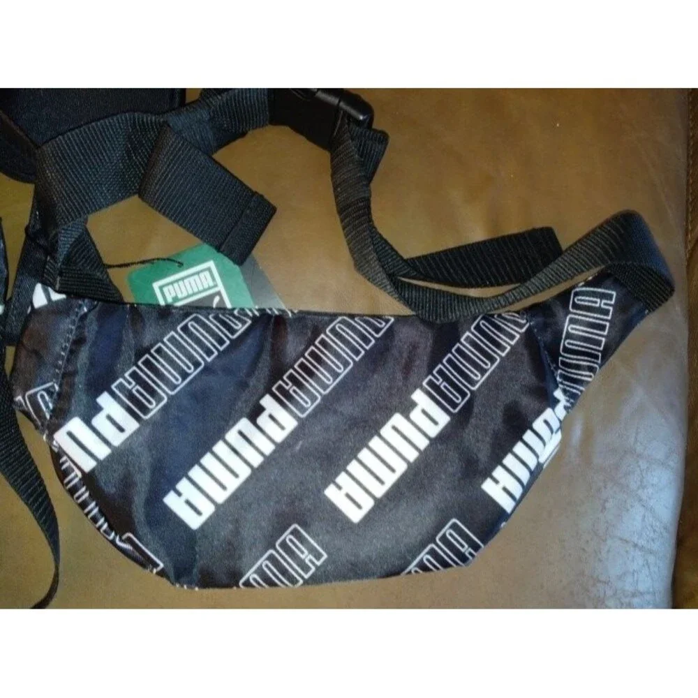 New Puma Women's Set of 3 :  Black & White Mini Backpack , Pouch , Coin Pouch